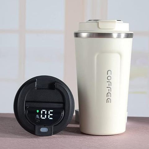 Double Wall Stainless Steel Vacuum Mug with LED Temperature Display