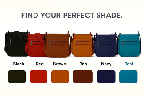 Women’s Luxury Genuine Leather Crossbody Bag – Adjustable Strap, Multi-Pocket Design, Durable Lining