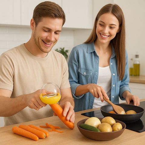 Multi-Function Peel & Cut Tool – Safe, Easy, and Versatile for All Fruits & Vegetables