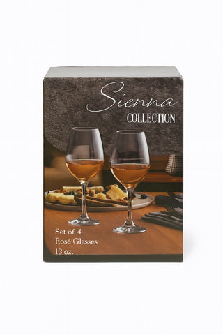 Epure Glassware – Superior 16.5oz Amber Wine Glasses Set of 4