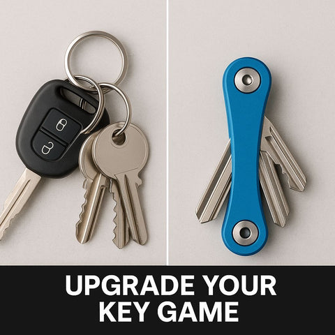 Multifunctional Smart Compact Key Organizer with Built-In Bottle Opener & Keychain Clip