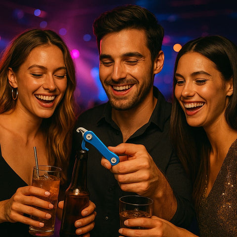 Multifunctional Smart Compact Key Organizer with Built-In Bottle Opener & Keychain Clip