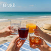 EPURE Elisse Luxe Faceted Glass 13 oz Cups (Set of 4)