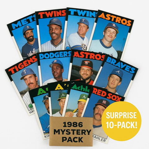 1986 Vintage Baseball Cards – Surprise 10 Pack (Original Topps Collection)
