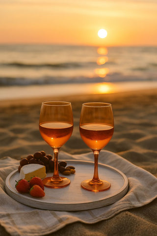 Epure Glassware- Superior Orange Wine Glasses- Set of 4