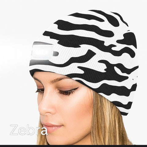Unisex LED Beanie Hat with Rechargeable Headlamp – Hands-Free Light for Outdoor, Work & Everyday Use