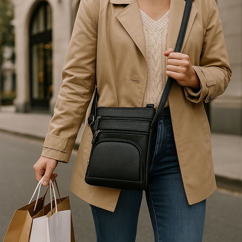 Genuine Leather Crossbody Purse Bag