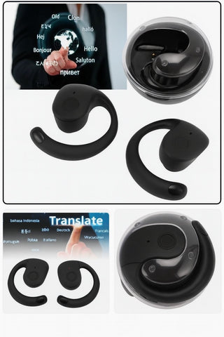 Mini AI Translator Earphones for Travel and Language Learning
