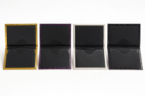 Crocodile-Textured Leather Card Holder – Compact Convenient Card Holder