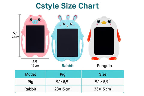 Animal-Shaped LCD Drawing Board for Kids – Reusable Doodle & Learning Pad