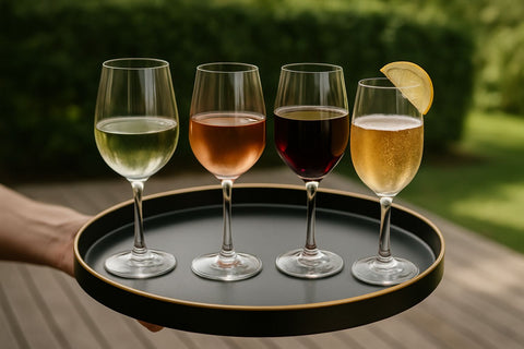 Epure Glassware – Superior 16.5oz Amber Wine Glasses Set of 4
