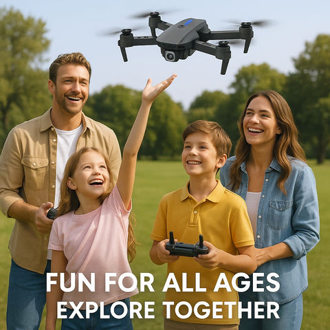 Foldable Dual Camera Drone with Remote Controller – Compact Design, Wi-Fi Control & Long Battery Life