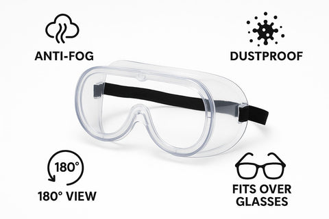 All Purpose Safety Goggles – Anti-Fog, Dustproof, Full Eye Protection