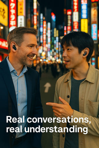 Mini AI Translator Earphones for Travel and Language Learning