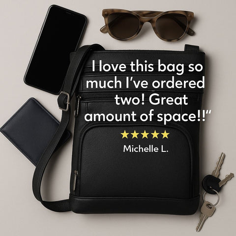Genuine Leather Crossbody Purse Bag