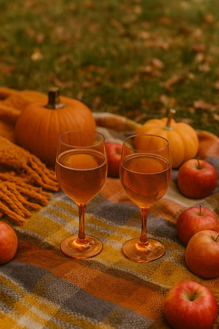 Epure Glassware- Superior Orange Wine Glasses- Set of 4
