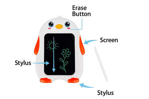 Animal-Shaped LCD Drawing Board for Kids – Reusable Doodle & Learning Pad
