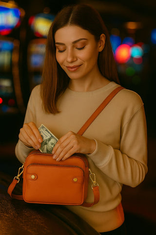 Women’s Triple-Zip Crossbody Bag – Classic PU Leather Shoulder Purse with Adjustable Strap | Lightweight, Multi-Compartment Travel Handbag