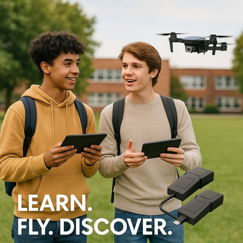 Foldable Dual Camera Drone with Remote Controller – Compact Design, Wi-Fi Control & Long Battery Life