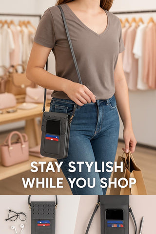 Cellphone Crossbody Touch-Screen Unisex Purse Wallet