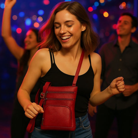 Genuine Leather Crossbody Purse Bag