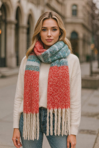 2-Pack Cozy Knit Winter Scarves – Random Color Selection