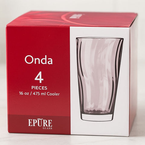 EPURE Onda Tumbler 16 oz. Cups (Set of 4)
