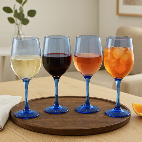 Epure Superior Blue Wine Glass Set – 16.5oz (490ml) – Elegant 4-Piece SleeveEpure Superior Blue Wine Glass Set – 16.5oz (490ml) – Elegant 4-Piece Sleeve