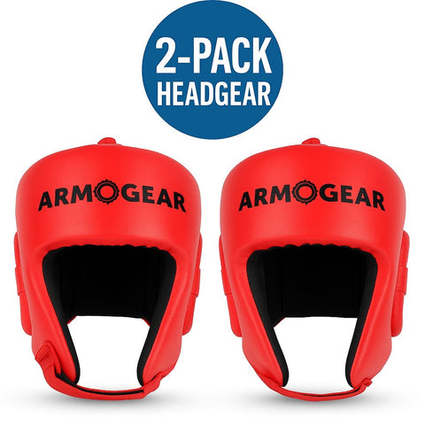 Armogear 2-Pack Boxing Headgear – Impact-Resistant Safety Helmets for Kids & Adults – Adjustable Fit, Padded Protection, Training & Sparring Gear