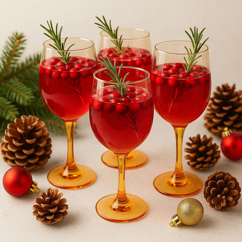 Epure Glassware – Superior Wine Amber 16.5 Glass Cups (Set of 4)