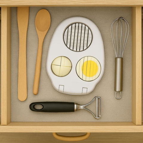 3-in-1 Multi-Function Egg Slicer – Dice, Wedge & Slice for Perfect Presentation