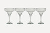 EPURE Misket “Firenze” Margarita 10 oz. Glass Cups Set (Set of 4)
