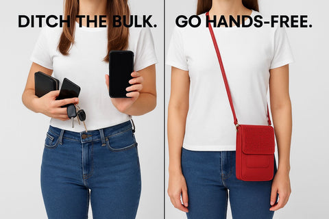 Cellphone Crossbody Touch-Screen Unisex Purse Wallet