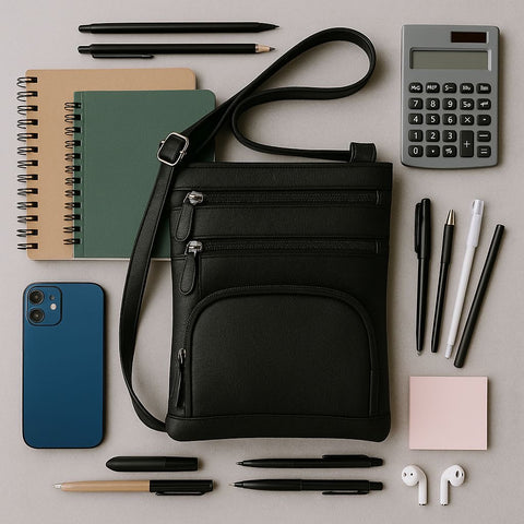 Genuine Leather Crossbody Purse Bag
