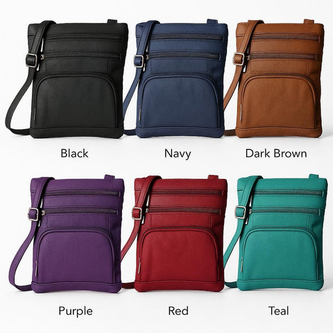 Genuine Leather Crossbody Purse Bag
