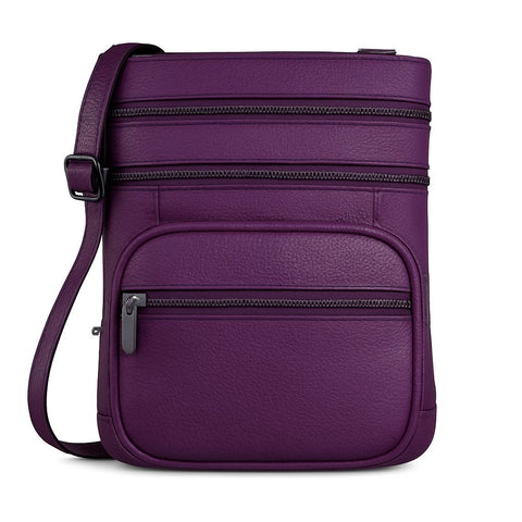 Elegant Everyday Crossbody Bag- 100% Real Leather