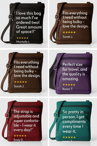 Genuine Leather Crossbody Purse Bag