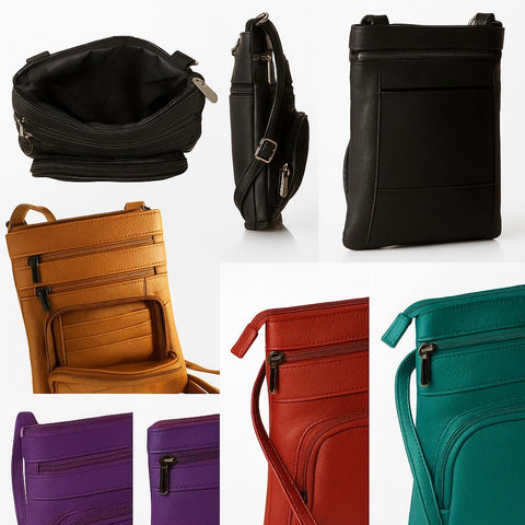 Genuine Leather Crossbody Purse Bag