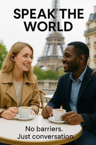 Mini AI Translator Earphones for Travel and Language Learning