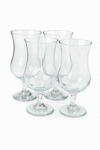 Epure Glass Venezia Pina Colada Hurricane Glasses- Set of 4