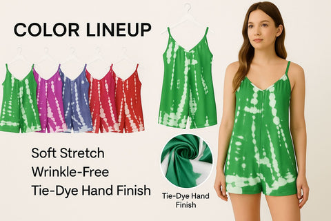 Jumpsuits for Women Casual Summer Rompers Sleeveless Loose Spaghetti Strap Baggy Overalls Jumpers with Pockets