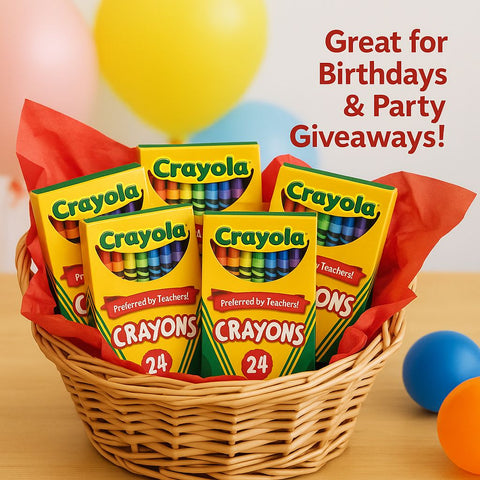 Crayola Crayons 5 Pack – 24 Count Each (120 Crayons Total)