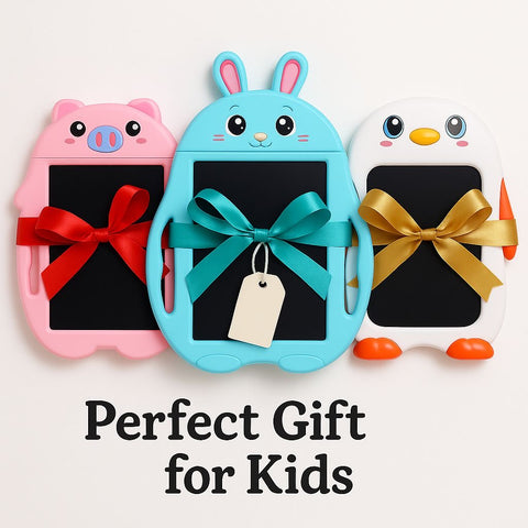 Animal-Shaped LCD Drawing Board for Kids – Reusable Doodle & Learning Pad