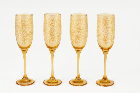 Epure Glass Cups Serverware Collection - Set of 4