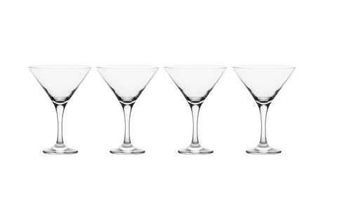 EPURE Milano Martini Glass Gift Set 6 oz Glasses (Set of 4)