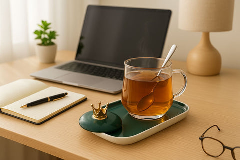 Electric Heated Coffee Mug with Warmer Pad – Temperature Control Smart Cup for Coffee, Tea, Milk & More