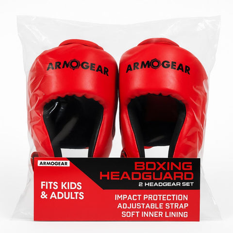 Armogear 2-Pack Boxing Headgear – Impact-Resistant Safety Helmets for Kids & Adults – Adjustable Fit, Padded Protection, Training & Sparring Gear