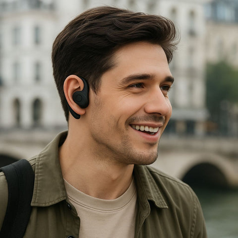 Mini AI Translator Earphones for Travel and Language Learning