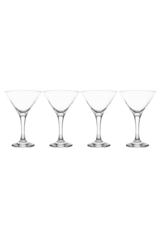 EPURE Milano Martini Glass Gift Set 6 oz Glasses (Set of 4)