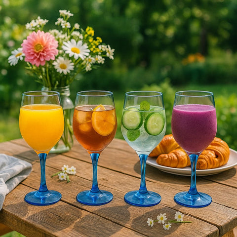 Epure Superior Blue Wine Glass Set – 16.5oz (490ml) – Elegant 4-Piece SleeveEpure Superior Blue Wine Glass Set – 16.5oz (490ml) – Elegant 4-Piece Sleeve